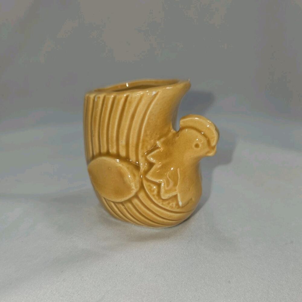Japanese Chicken Toothpick‎ Holder Pottery Zodiac Chicken Rooster Figurine